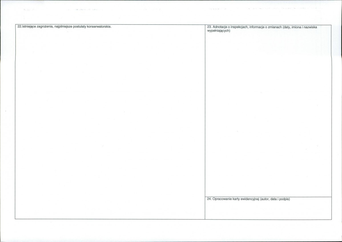 Karta obiektu niewpisanego do rejestru, skan nr 2