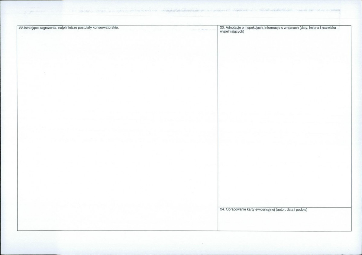 Karta obiektu niewpisanego do rejestru, skan nr 2