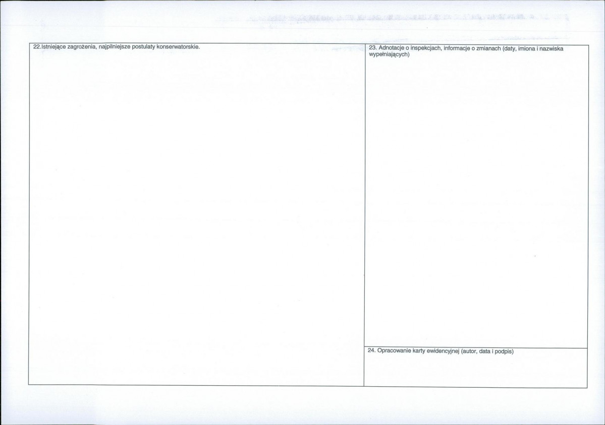 Karta obiektu niewpisanego do rejestru, skan nr 2