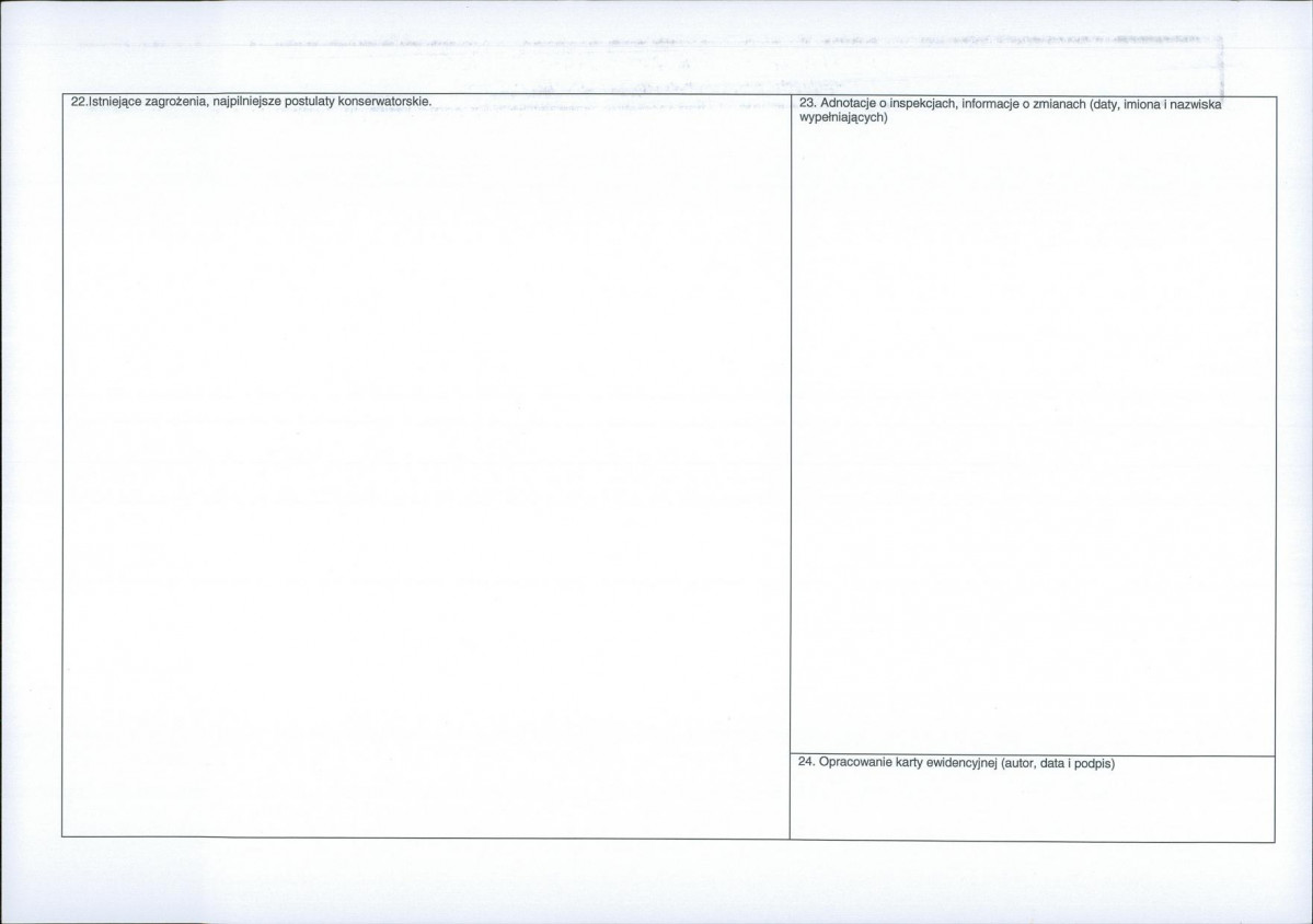 Karta obiektu niewpisanego do rejestru, skan nr 2