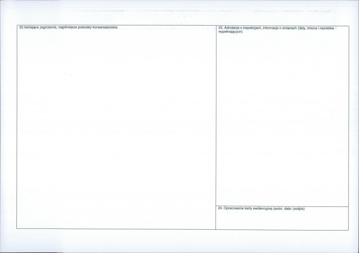 Karta obiektu niewpisanego do rejestru, skan nr 2