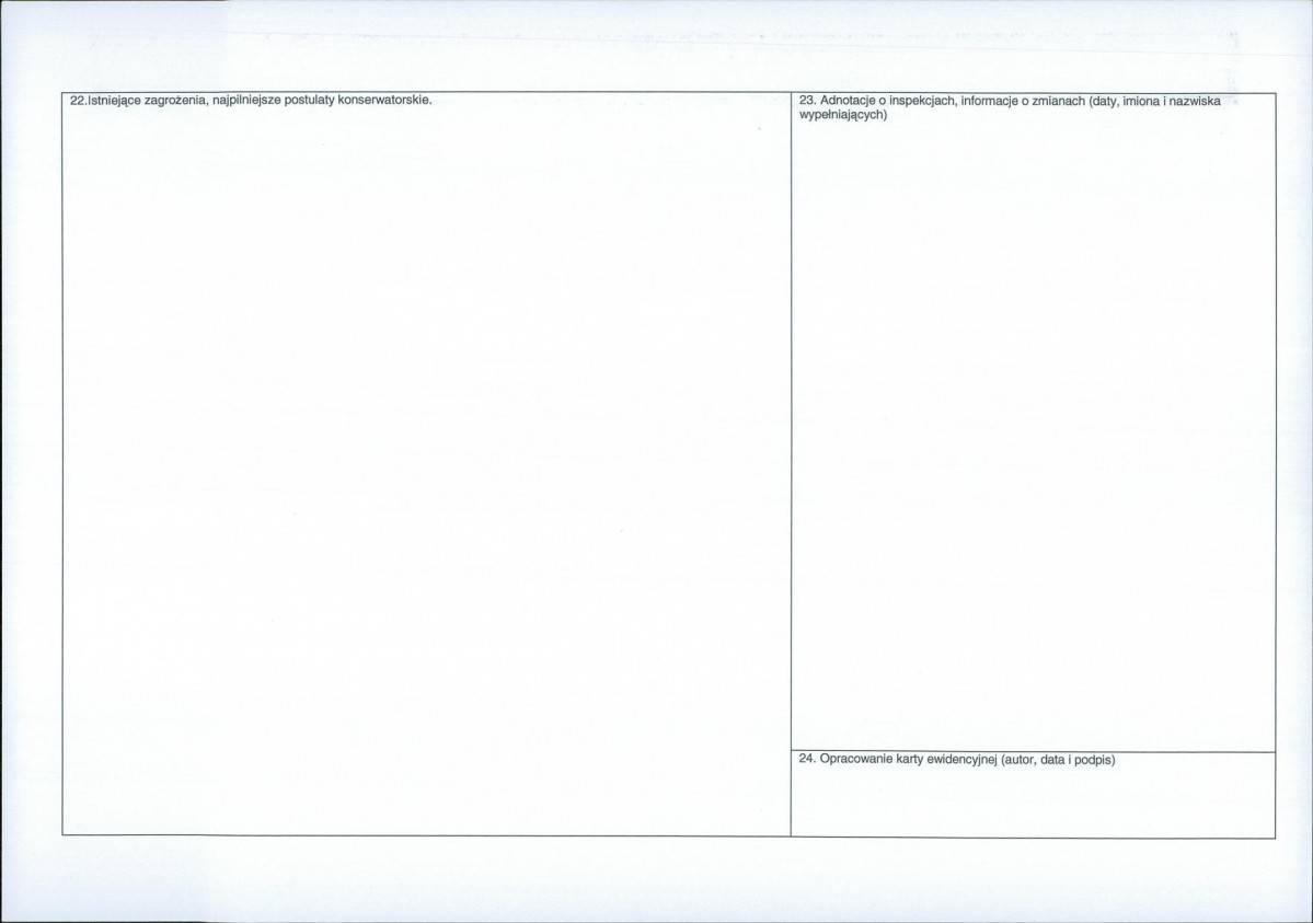 Karta obiektu niewpisanego do rejestru, skan nr 2