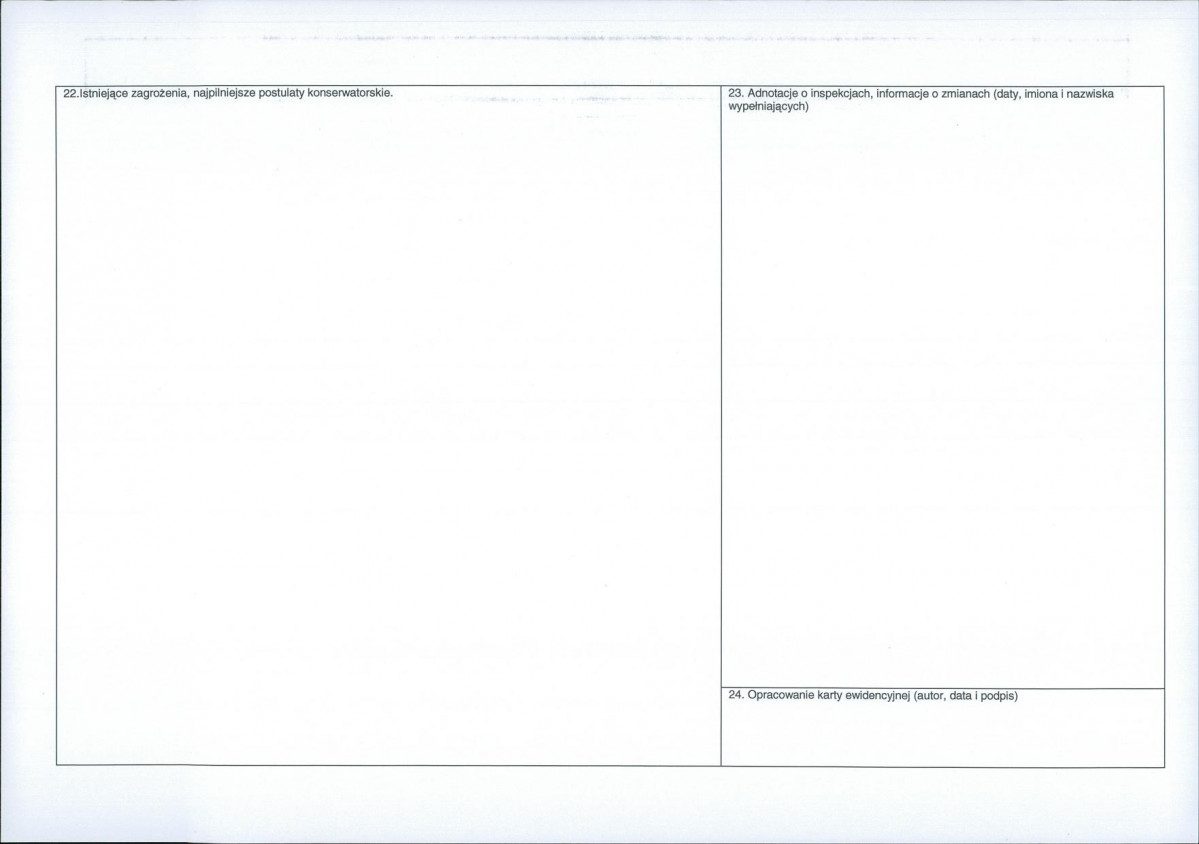 Karta obiektu niewpisanego do rejestru, skan nr 2