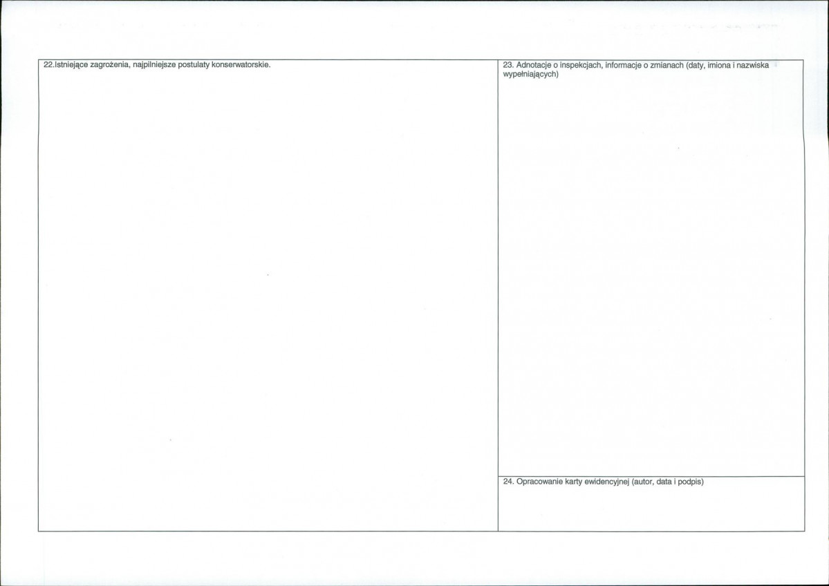 Karta obiektu niewpisanego do rejestru, skan nr 2