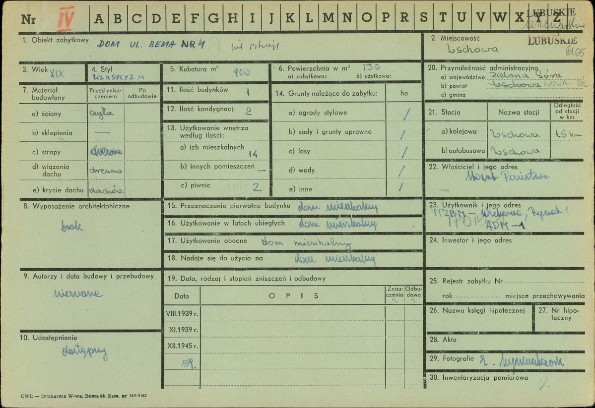 Karta zielona, skan nr 1