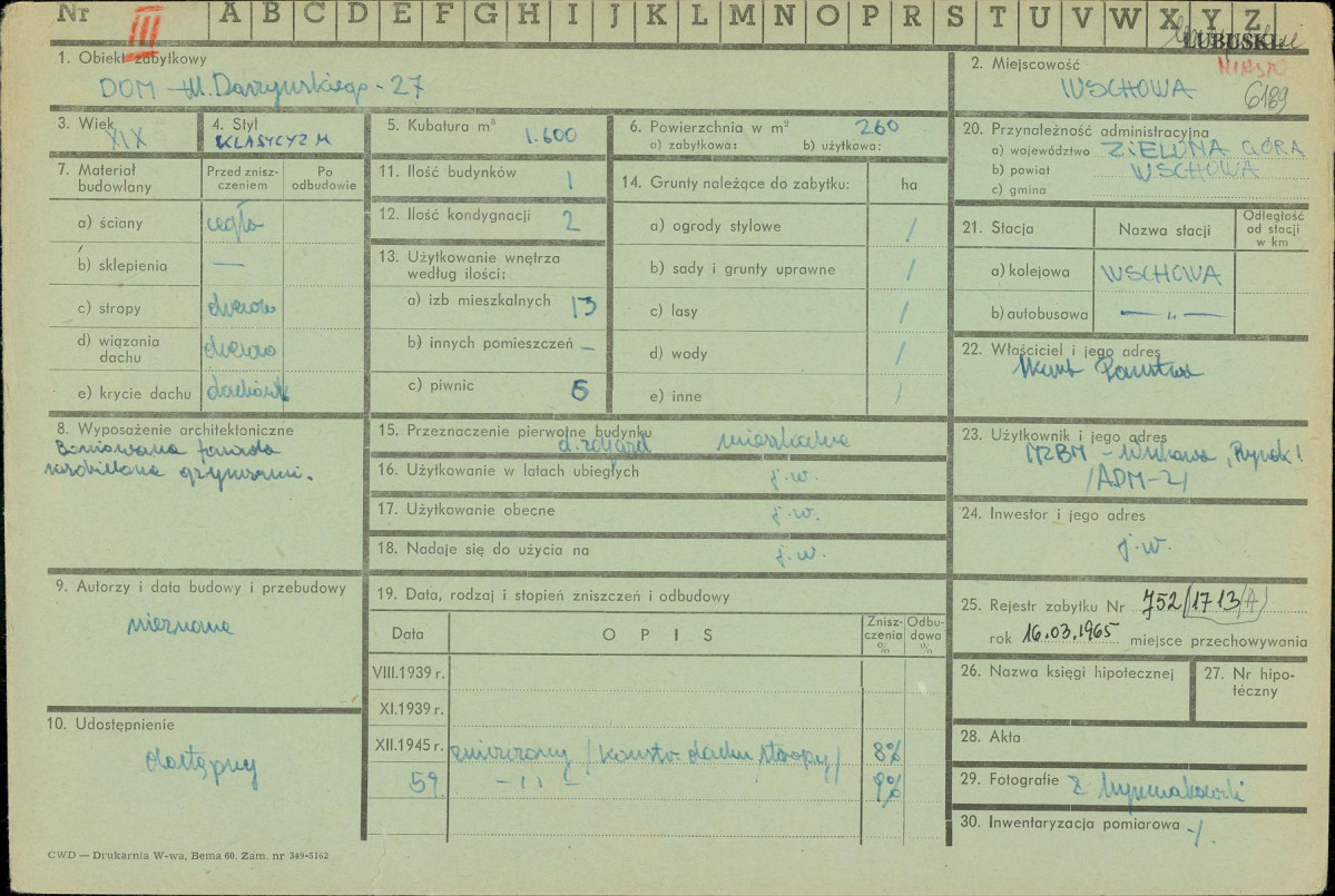 Karta zielona, skan nr 1