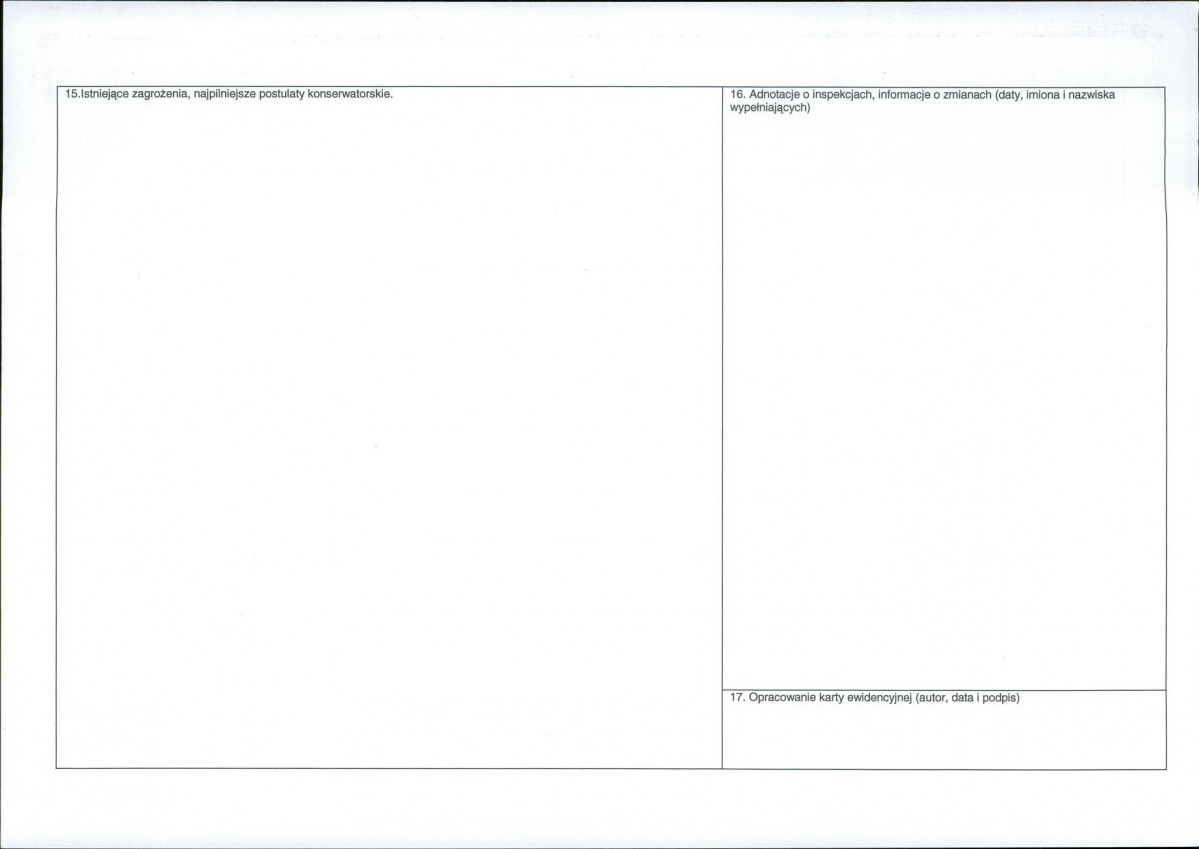 Karta obiektu niewpisanego do rejestru, skan nr 2