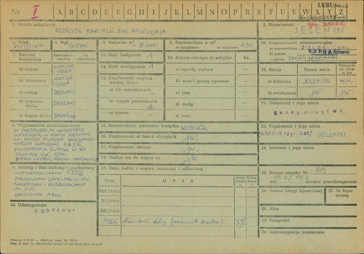 Karta zielona, skan nr 1