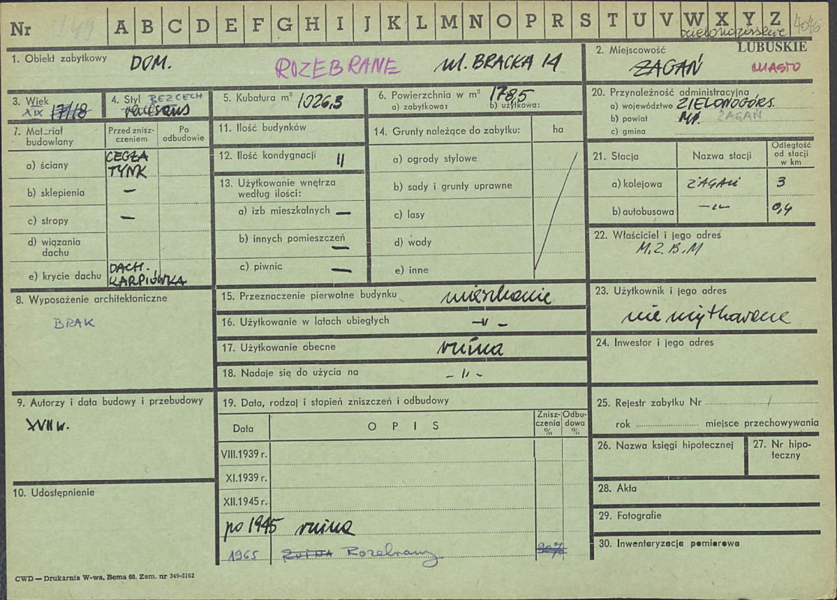 Karta zielona, skan nr 1