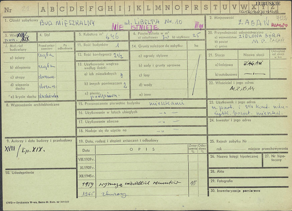Karta zielona, skan nr 1