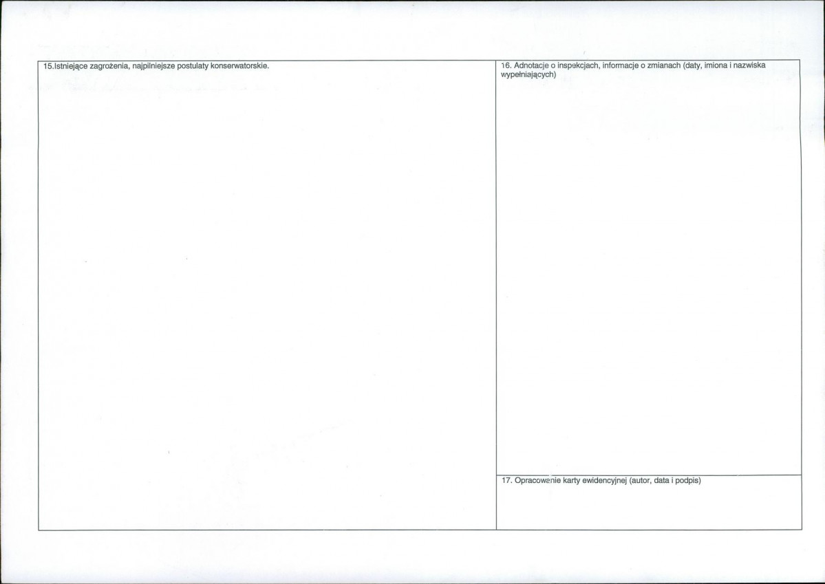 Karta obiektu niewpisanego do rejestru, skan nr 2