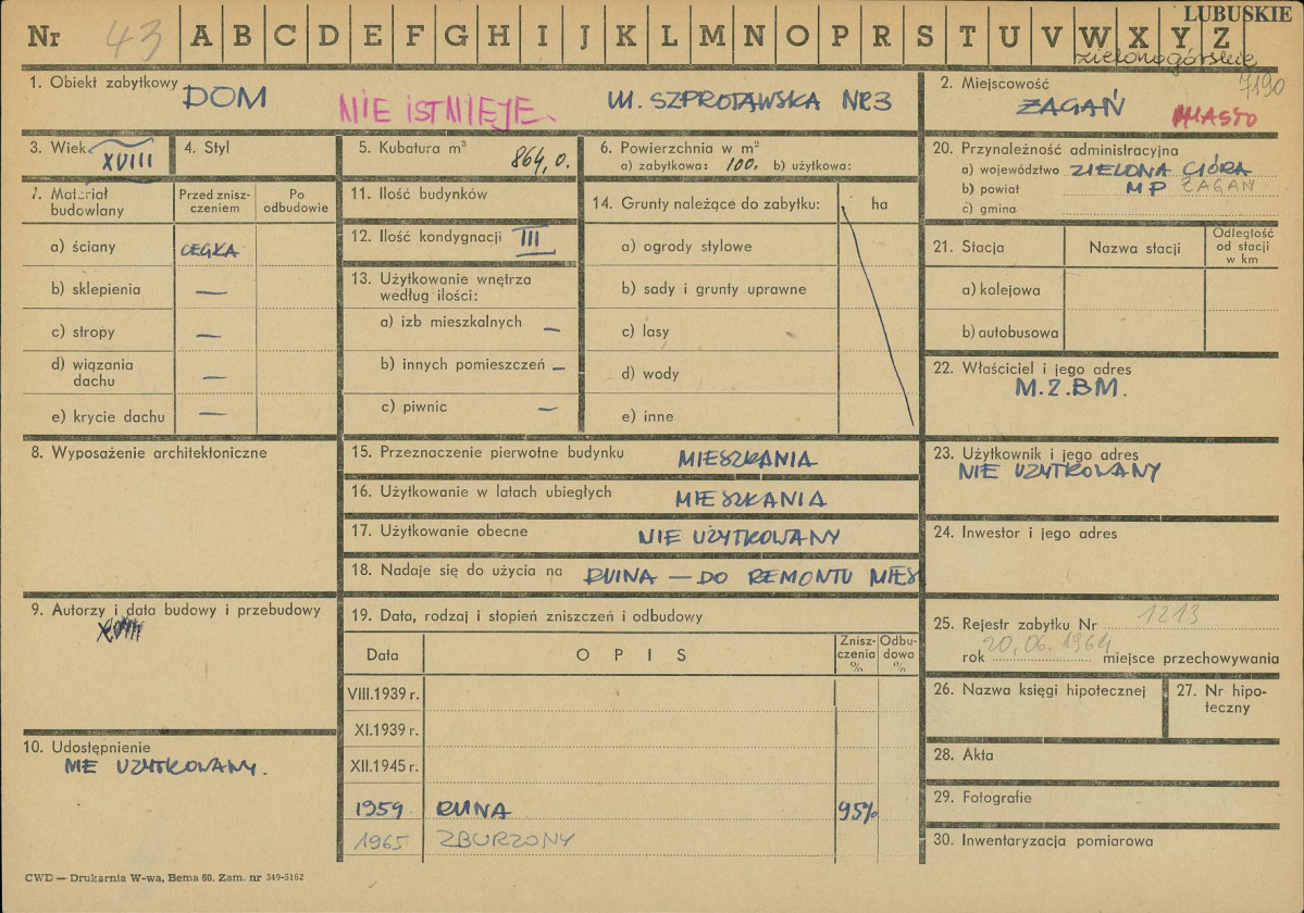 Karta zielona, skan nr 1