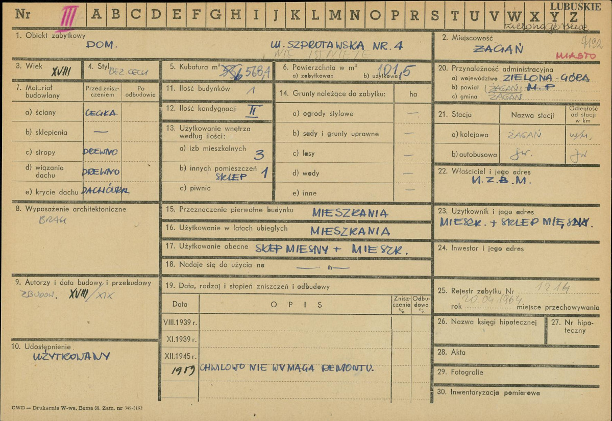 Karta zielona, skan nr 1