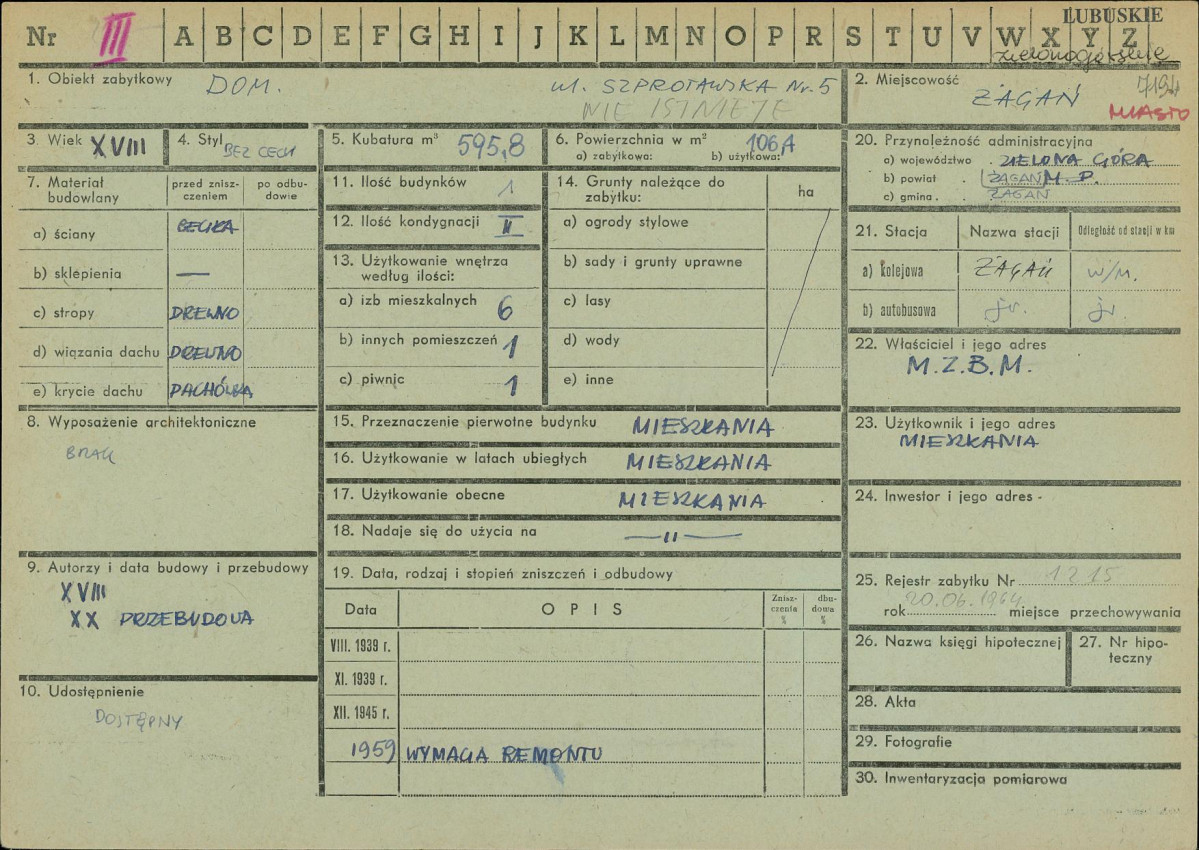 Karta zielona, skan nr 1