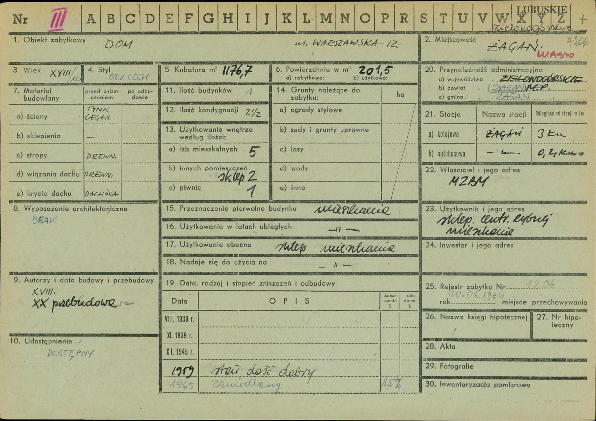 Karta zielona, skan nr 1