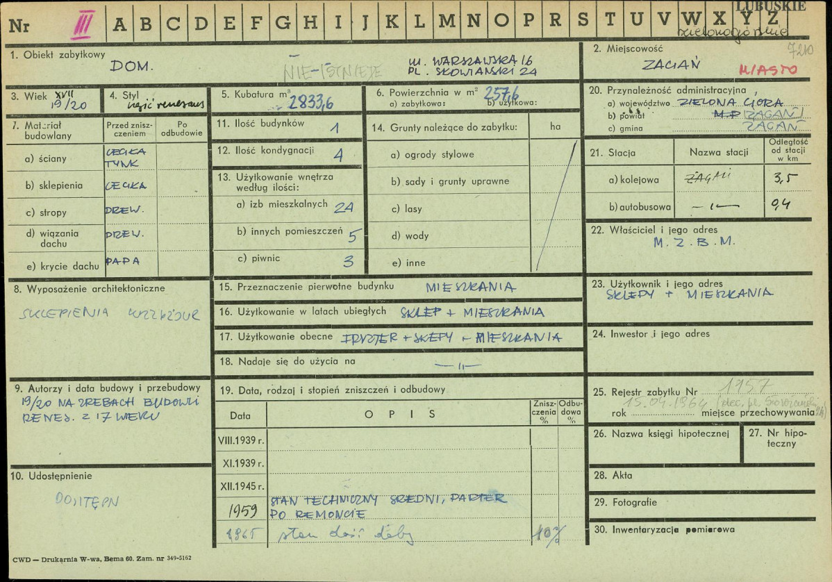 Karta zielona, skan nr 1