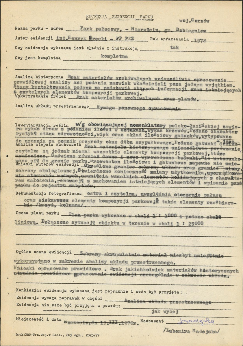 Ewidencja parkowa, skan nr 16