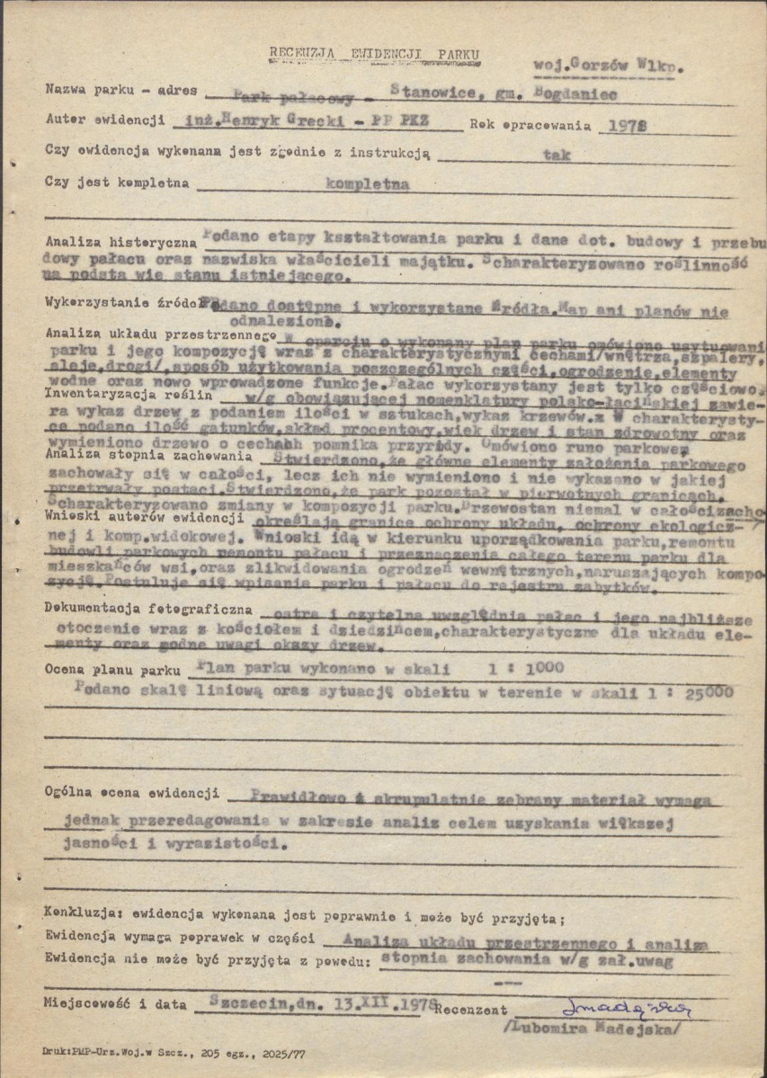 Ewidencja parkowa, skan nr 33