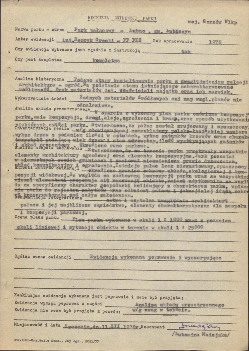 Ewidencja parkowa, skan nr 33