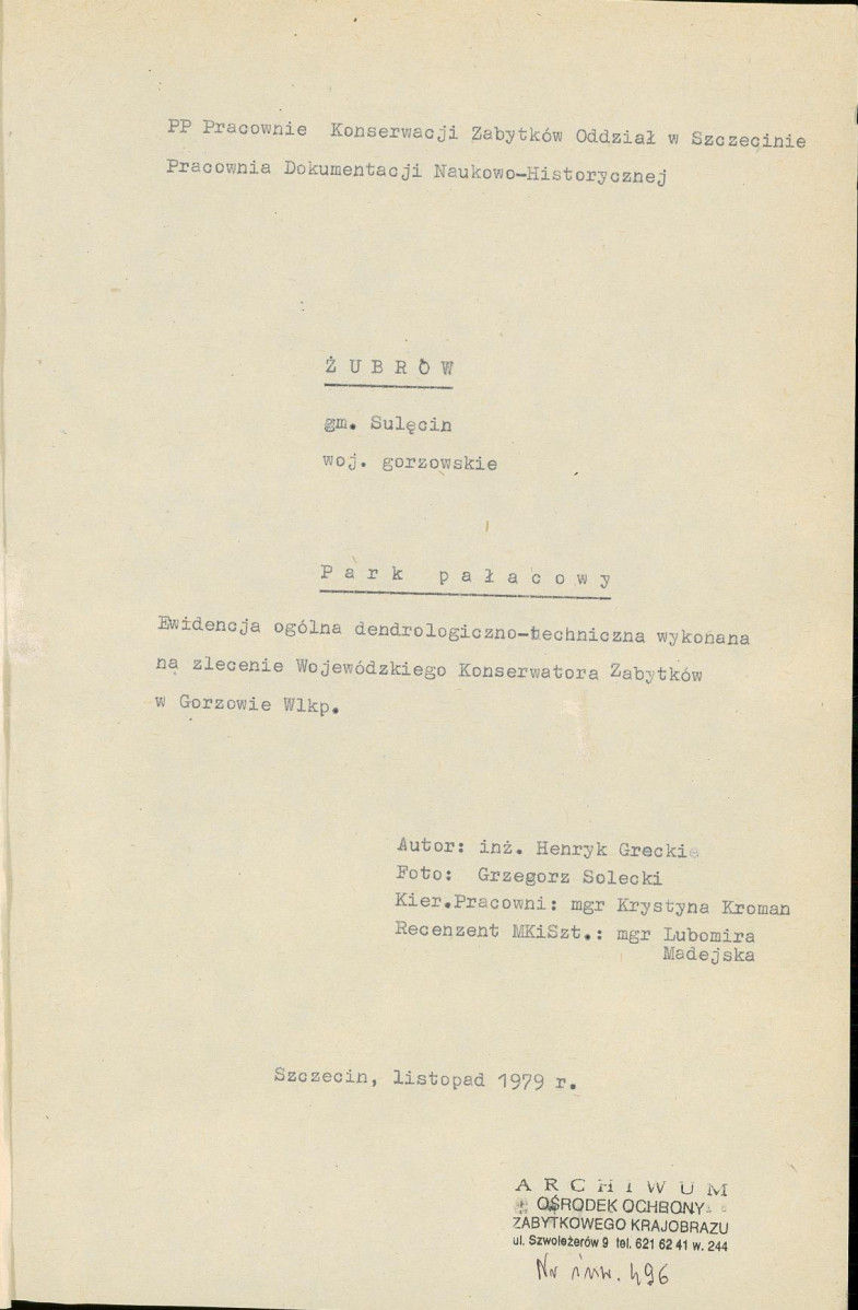 Ewidencja parkowa, skan nr 4