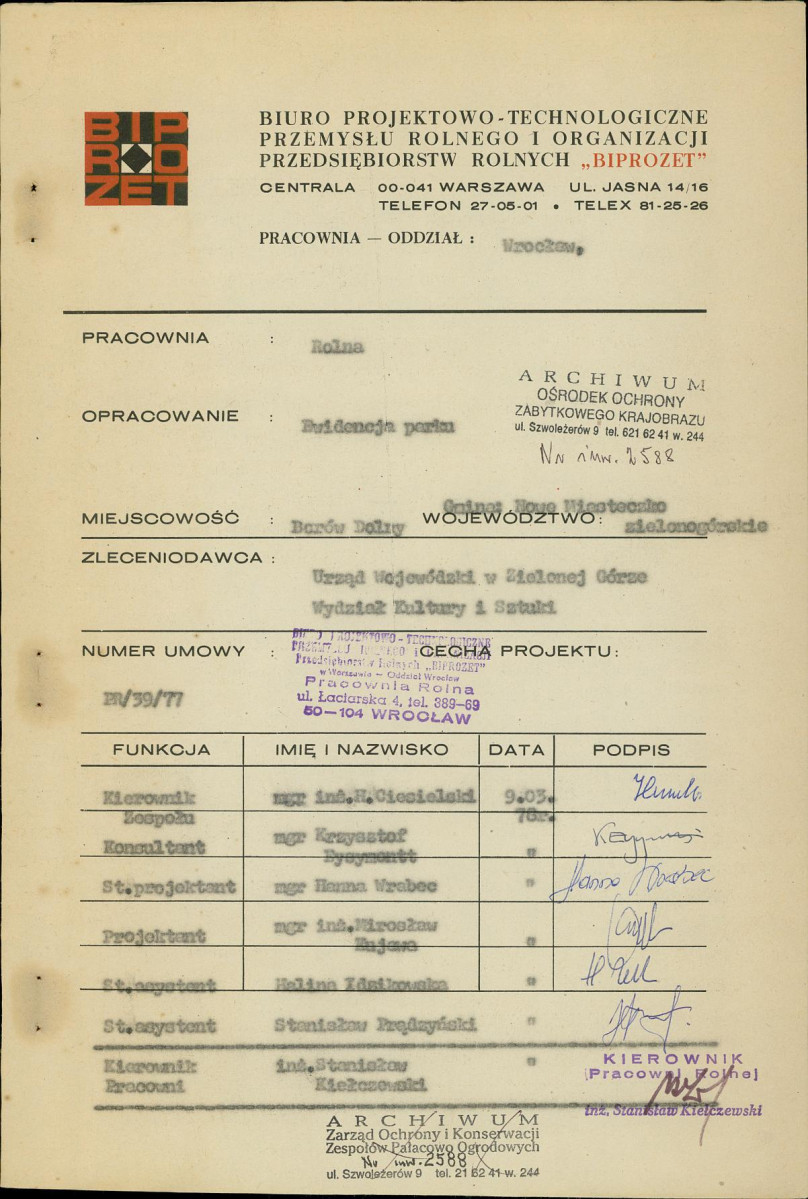Ewidencja parkowa, skan nr 4