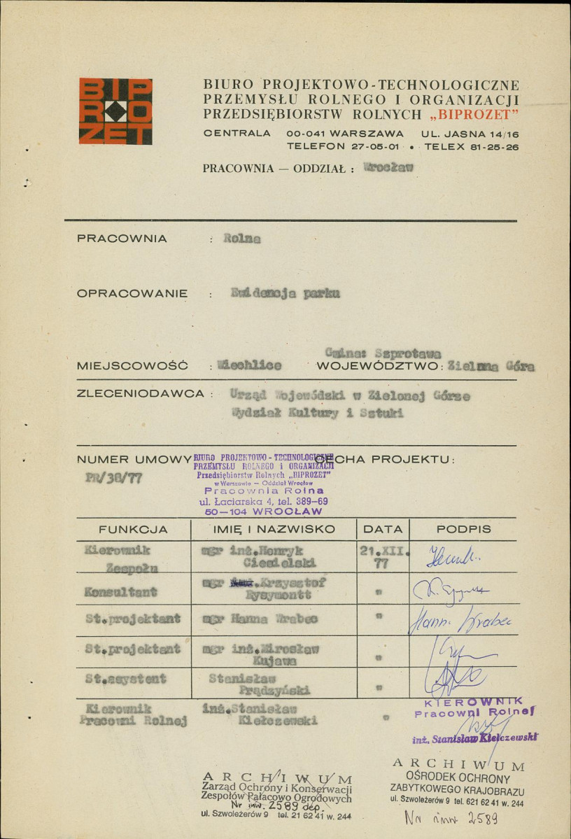 Ewidencja parkowa, skan nr 4