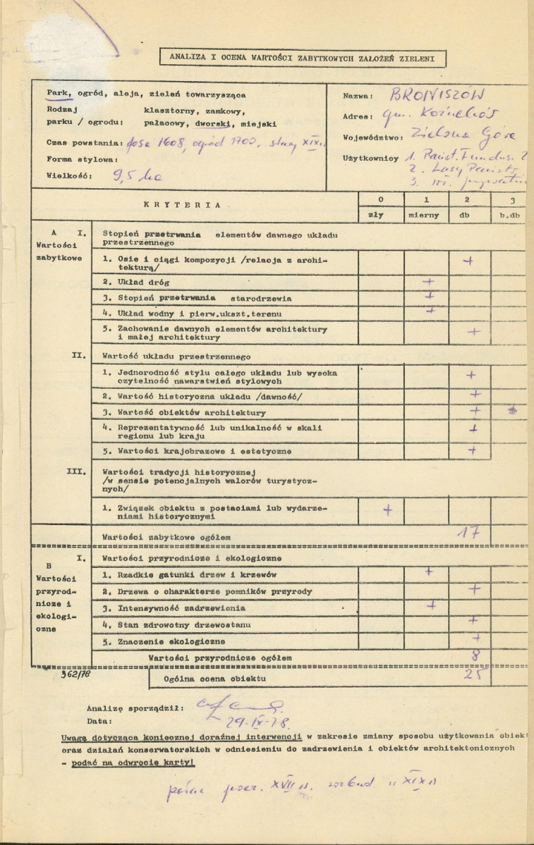 Ewidencja parkowa, skan nr 3