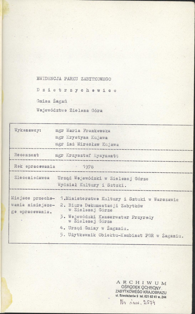 Ewidencja parkowa, skan nr 4