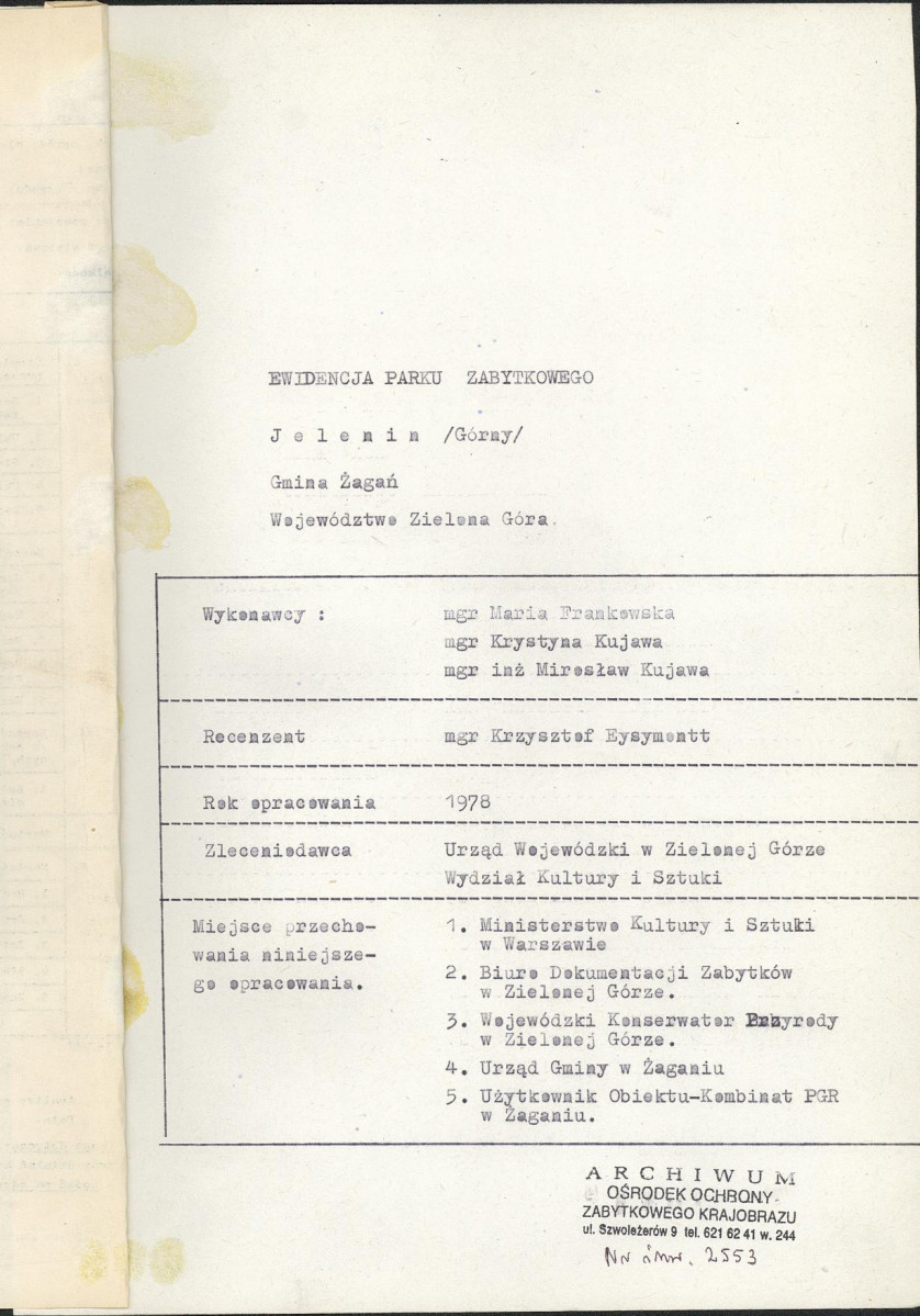 Ewidencja parkowa, skan nr 4