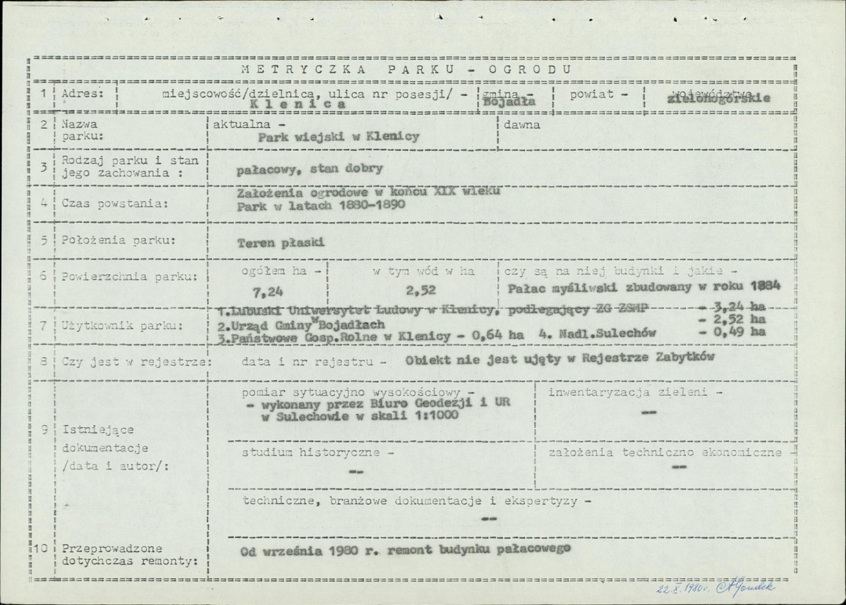 Ewidencja parkowa, skan nr 6
