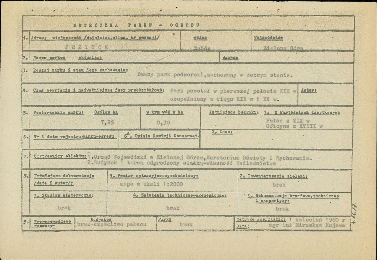 Ewidencja parkowa, skan nr 6