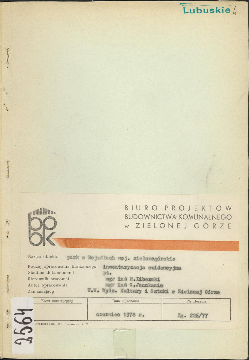 Ewidencja parkowa, skan nr 1
