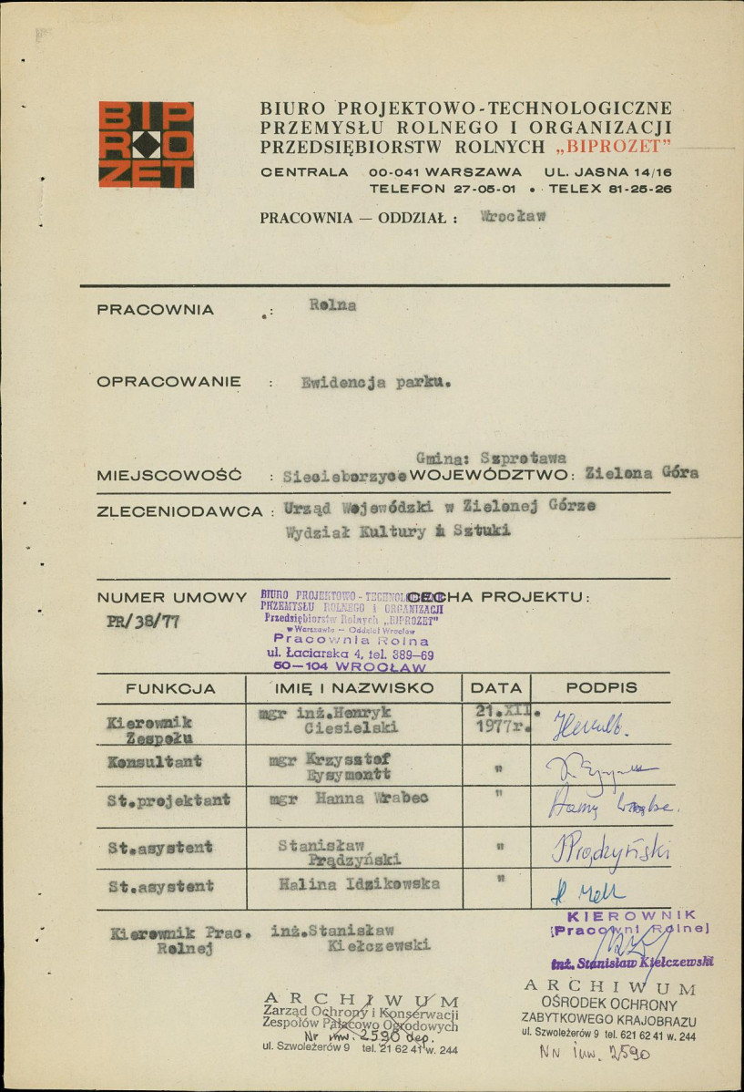 Ewidencja parkowa, skan nr 4
