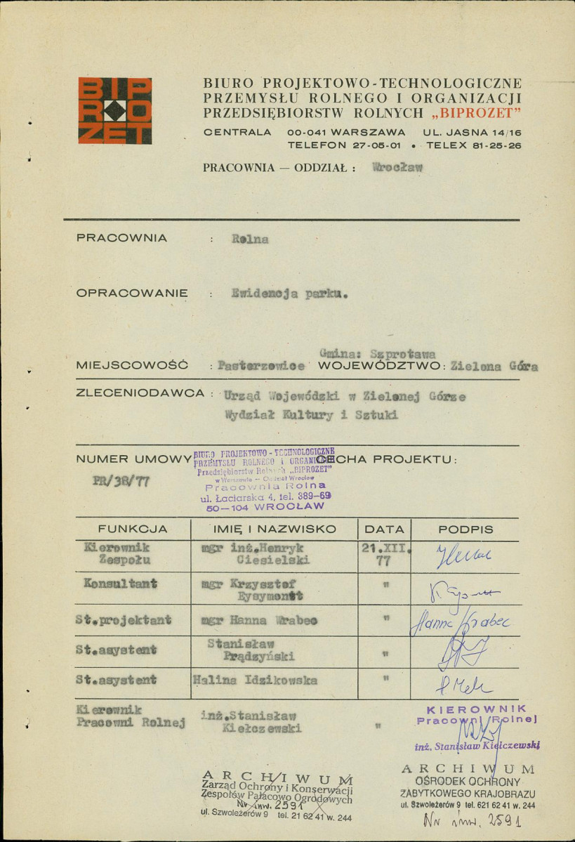 Ewidencja parkowa, skan nr 4