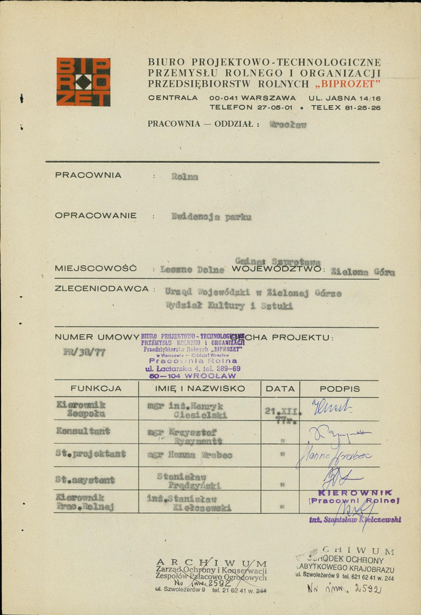 Ewidencja parkowa, skan nr 4