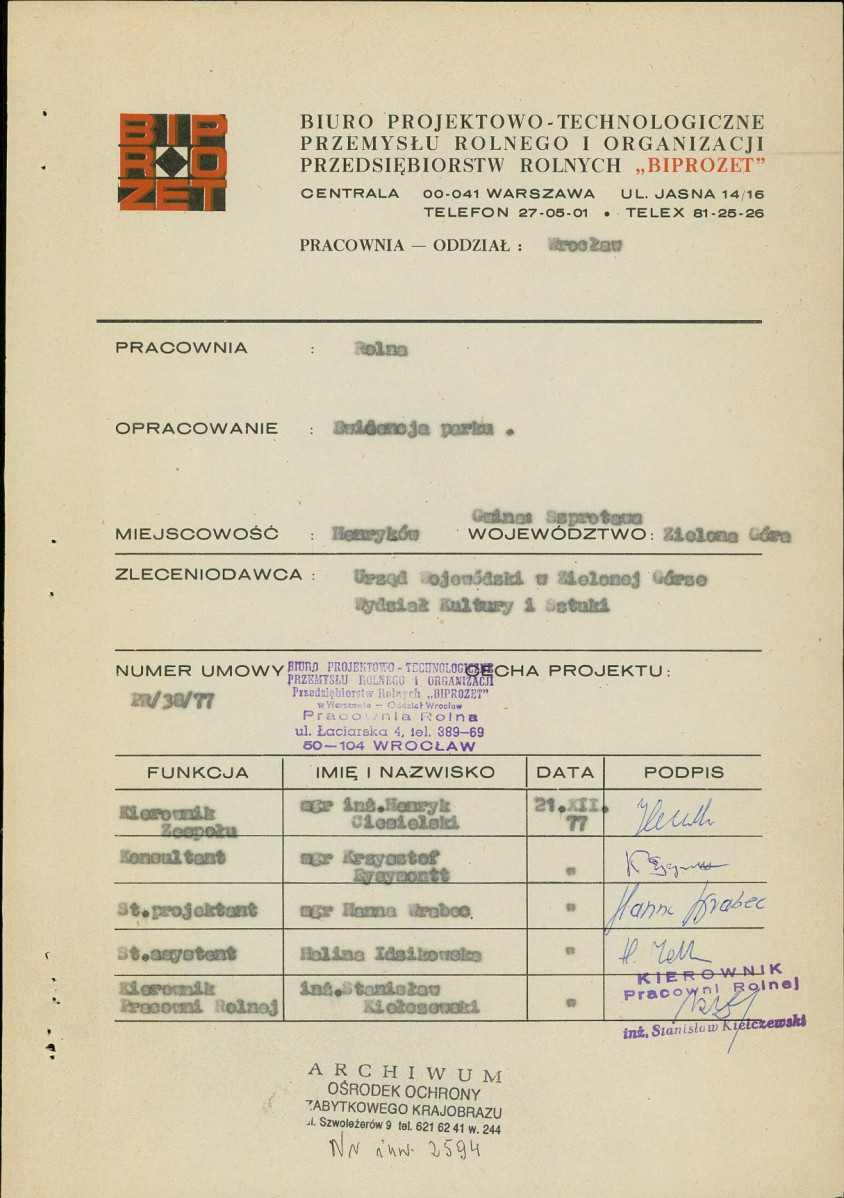 Ewidencja parkowa, skan nr 4