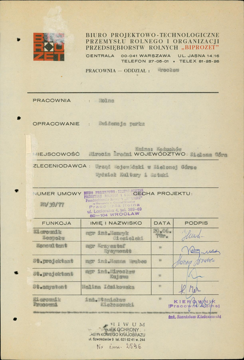 Ewidencja parkowa, skan nr 4