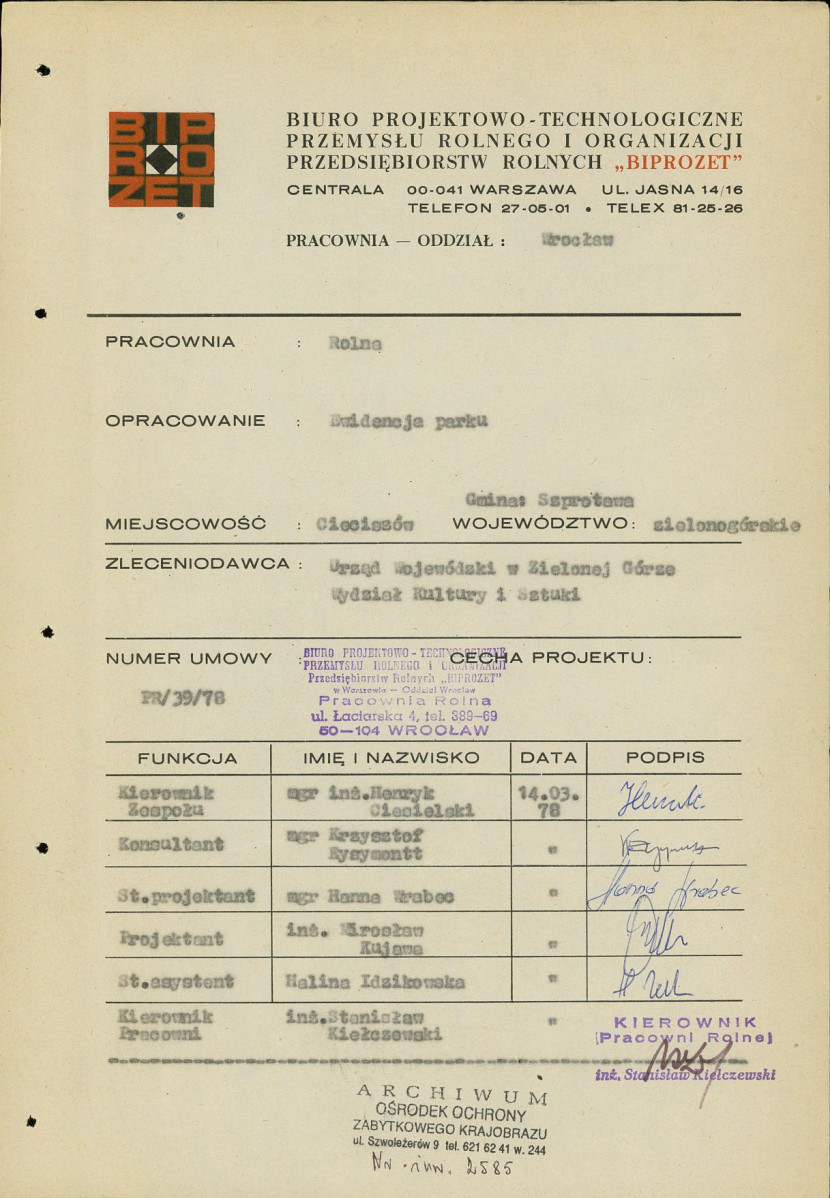 Ewidencja parkowa, skan nr 4
