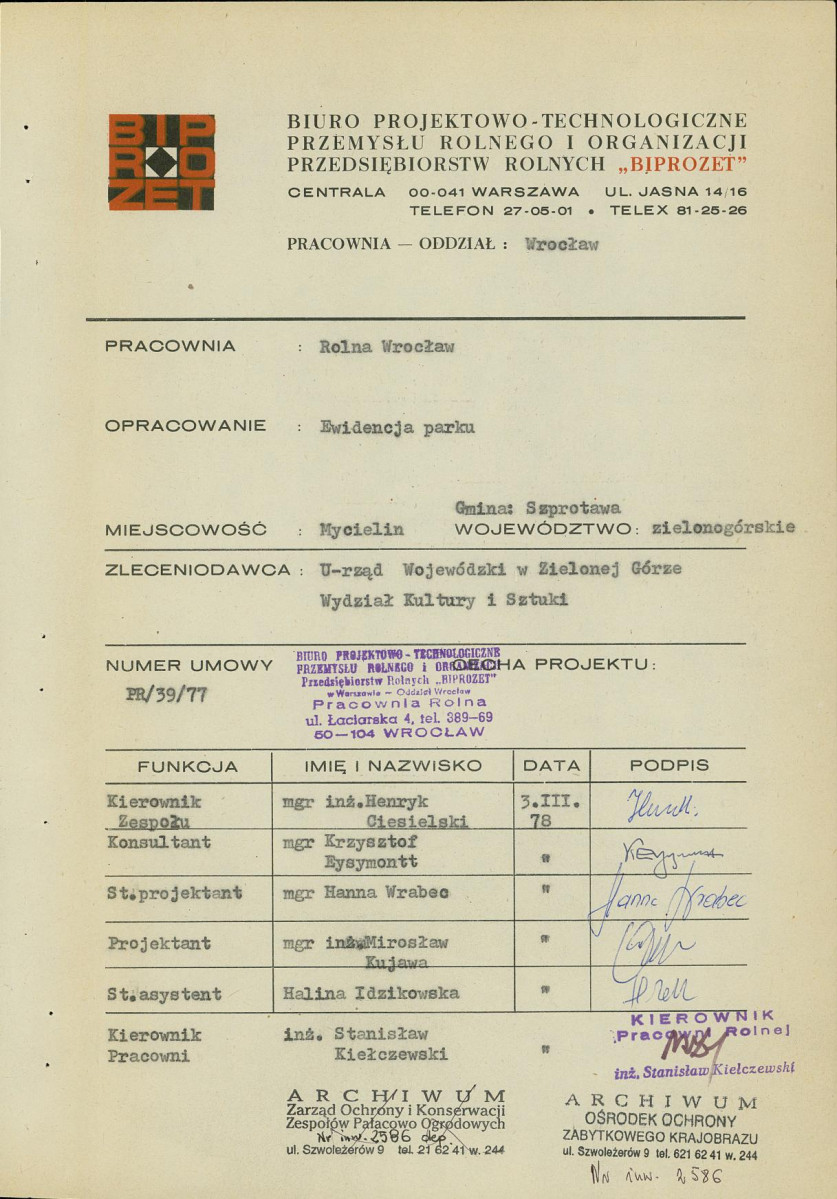 Ewidencja parkowa, skan nr 4