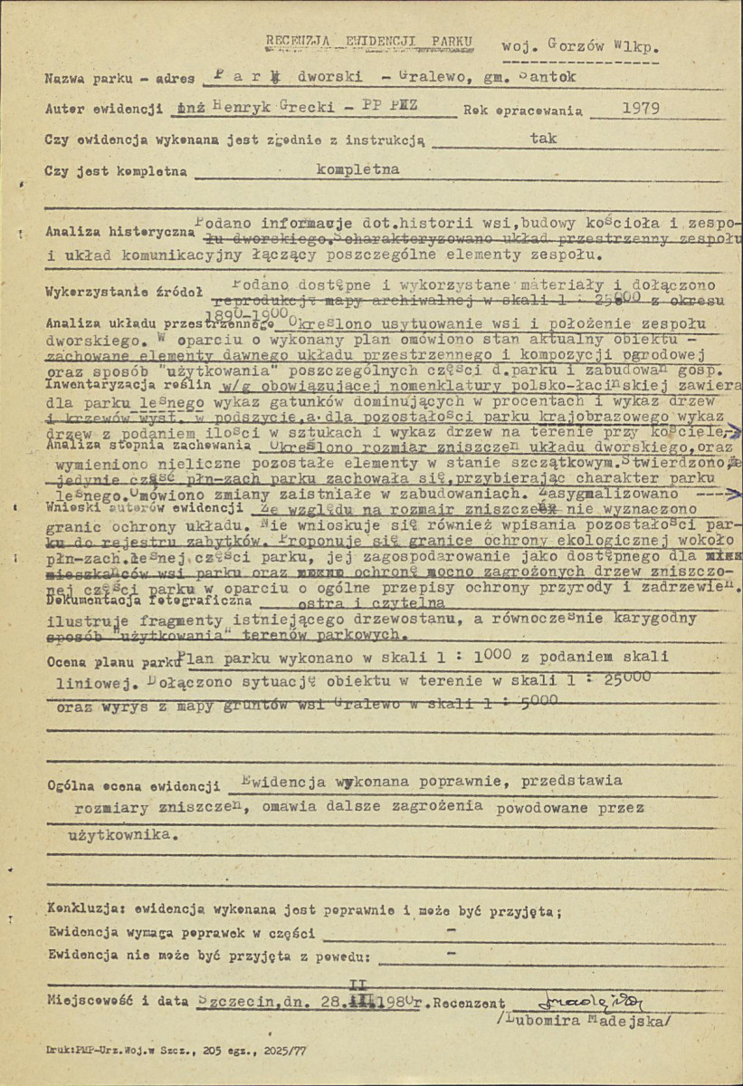 Ewidencja parkowa, skan nr 25