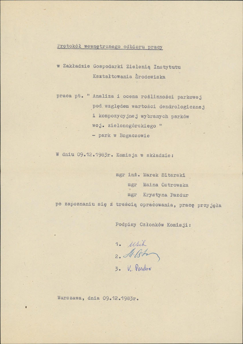 Ewidencja parkowa, skan nr 3