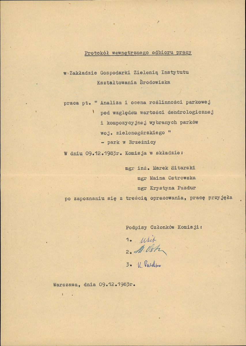 Ewidencja parkowa, skan nr 3