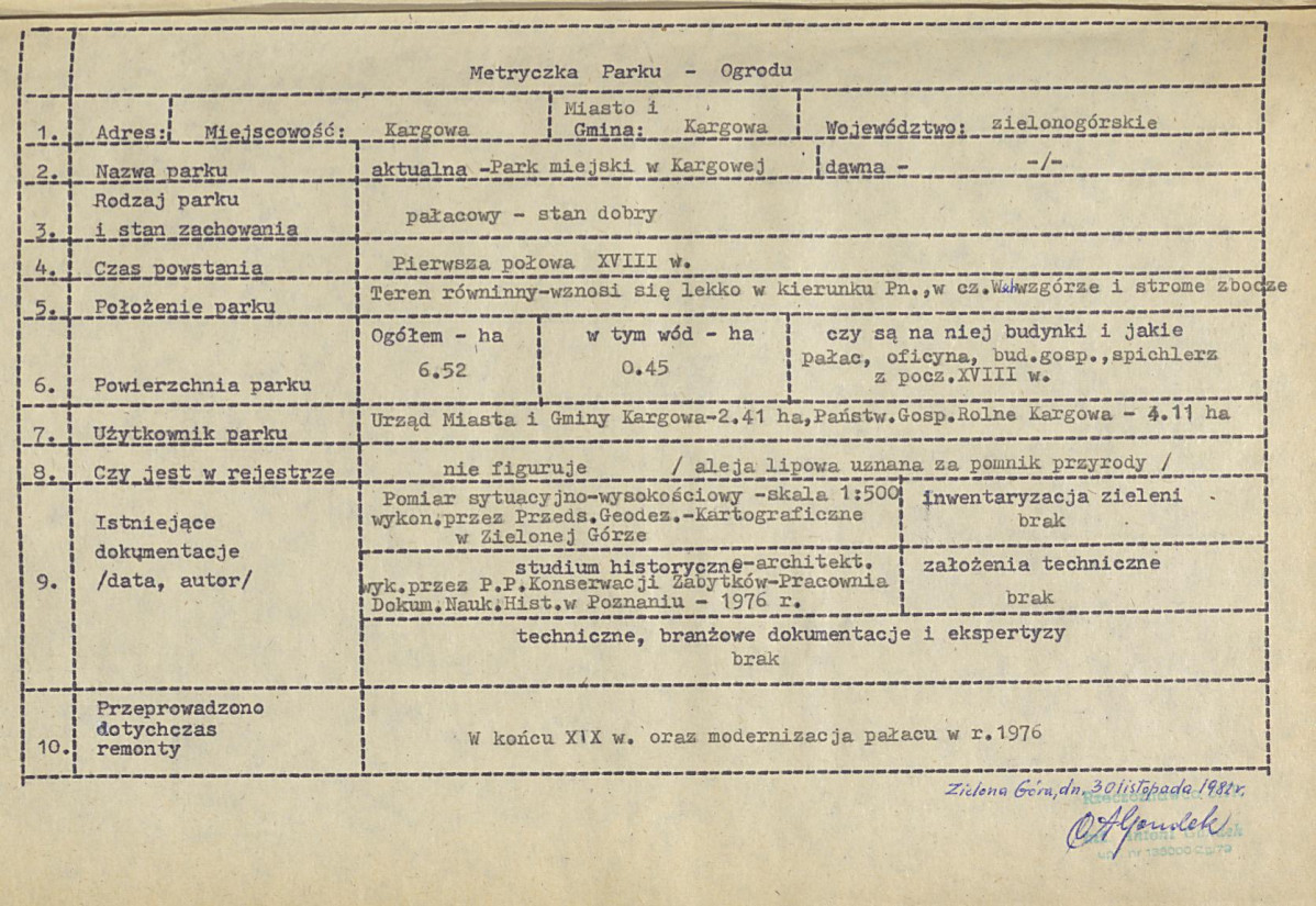 Ewidencja parkowa, skan nr 7