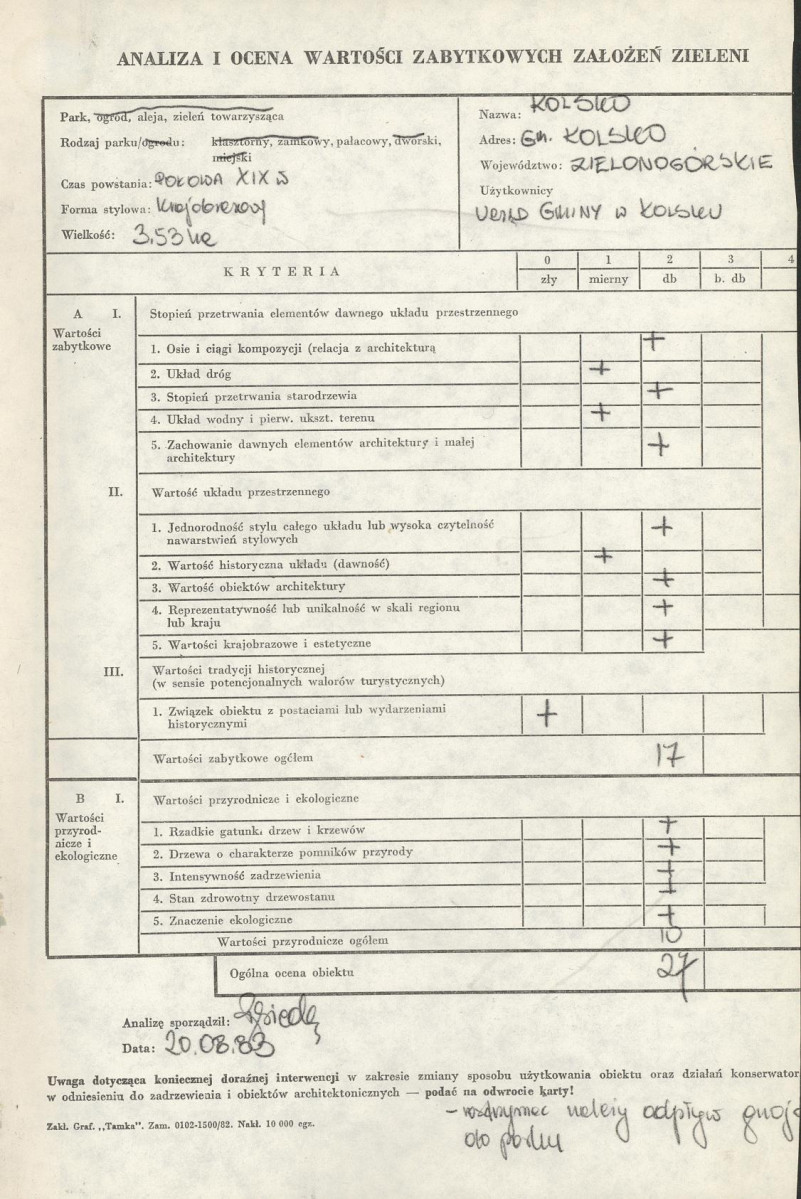 Ewidencja parkowa, skan nr 3