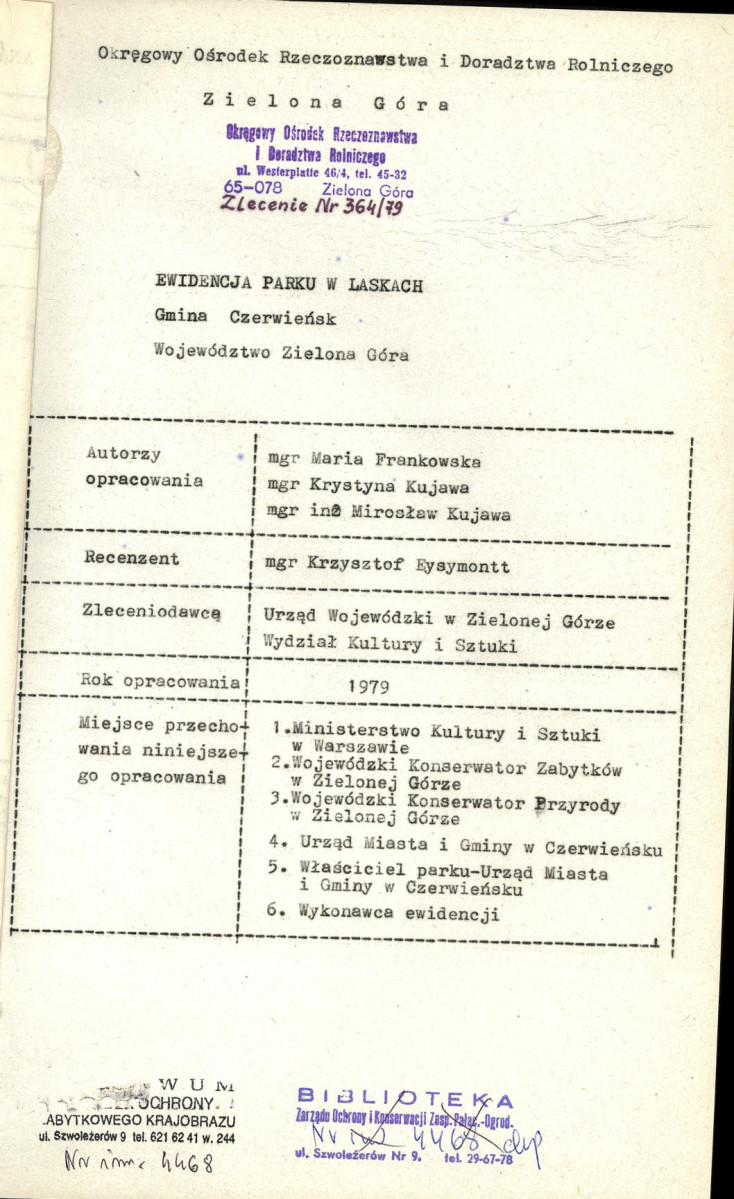 Ewidencja parkowa, skan nr 4