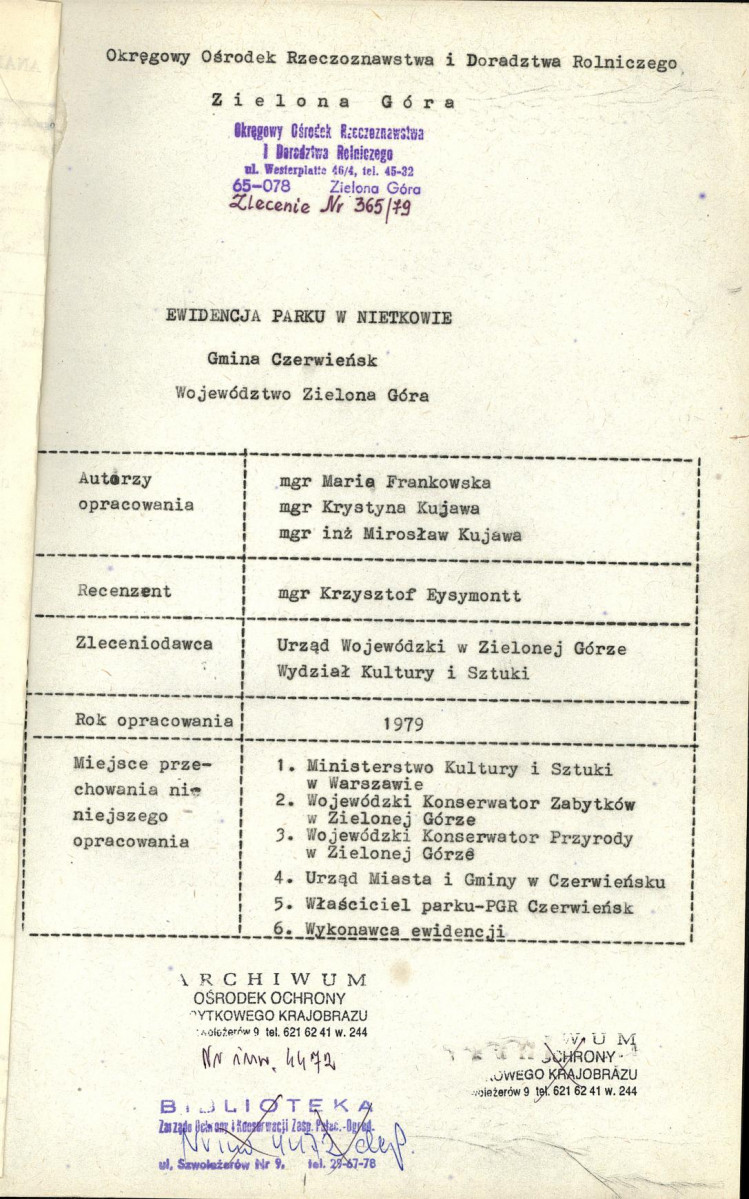 Ewidencja parkowa, skan nr 4