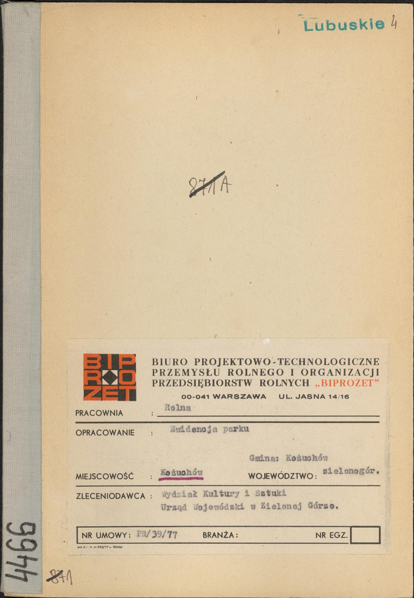 Ewidencja parkowa, skan nr 1