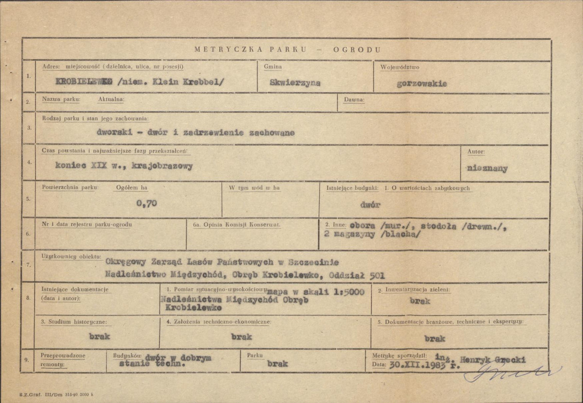 Ewidencja parkowa, skan nr 5