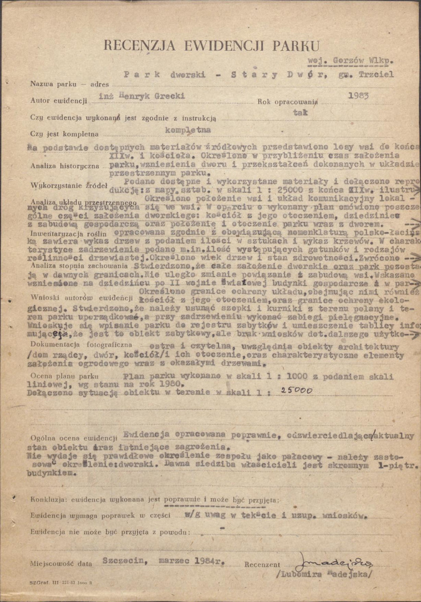 Ewidencja parkowa, skan nr 40