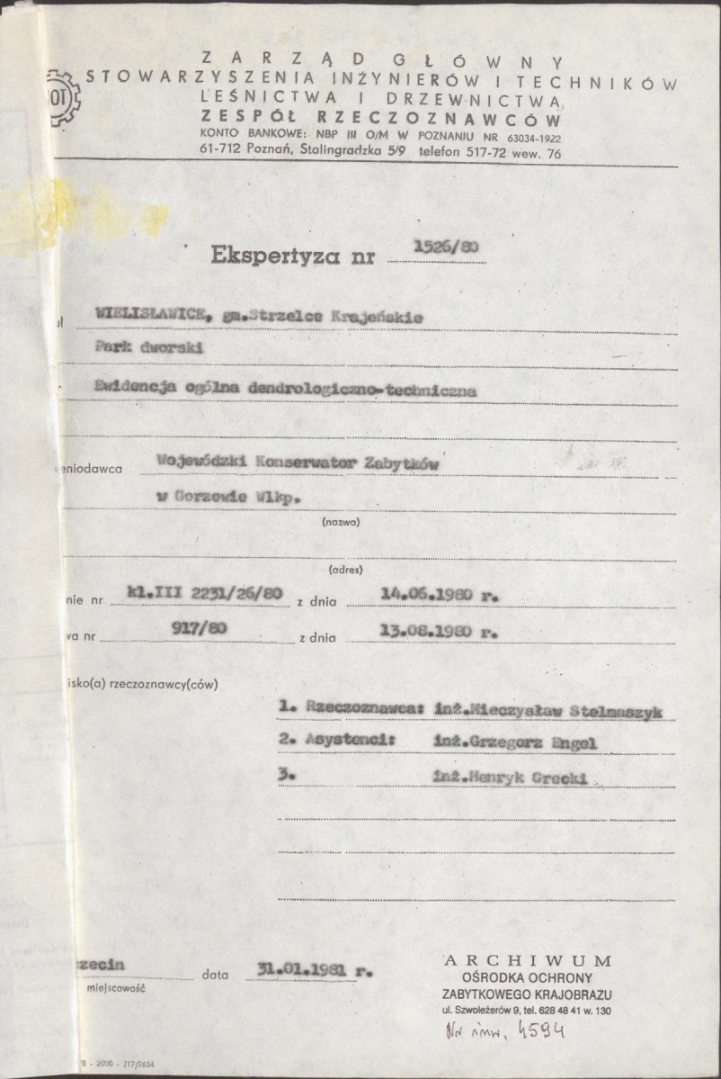Ewidencja parkowa, skan nr 4